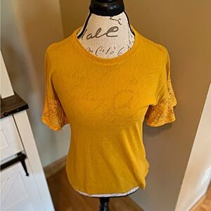 Mustard Yellow SHEIN Top